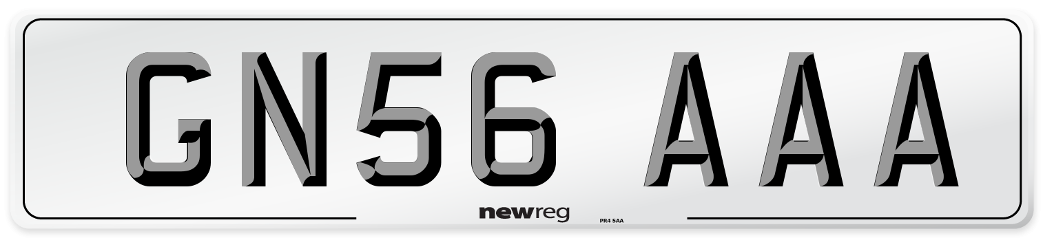 GN56 AAA Number Plate from New Reg